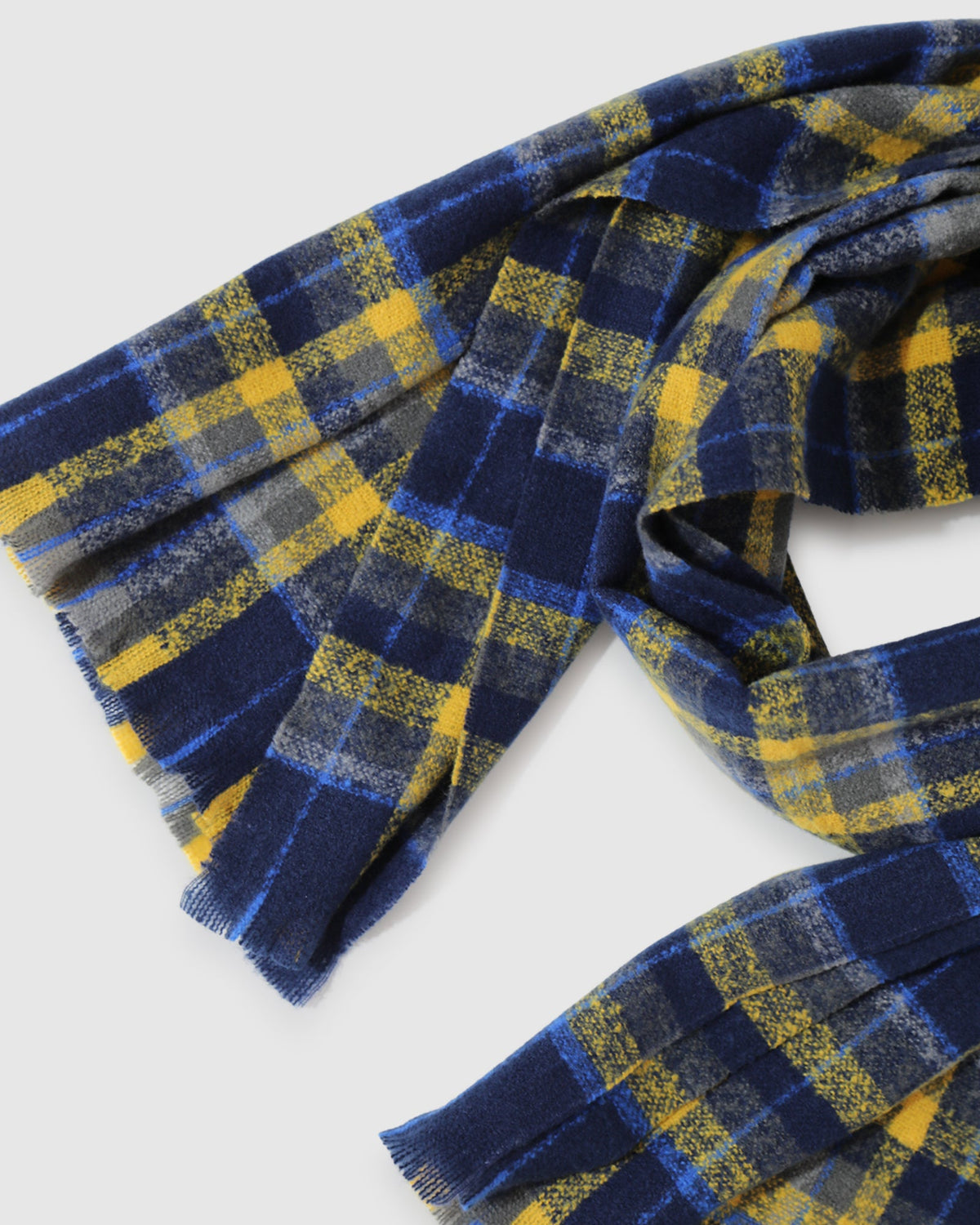 Blue/Yellow Plaid Love Train Scarf - alternate view