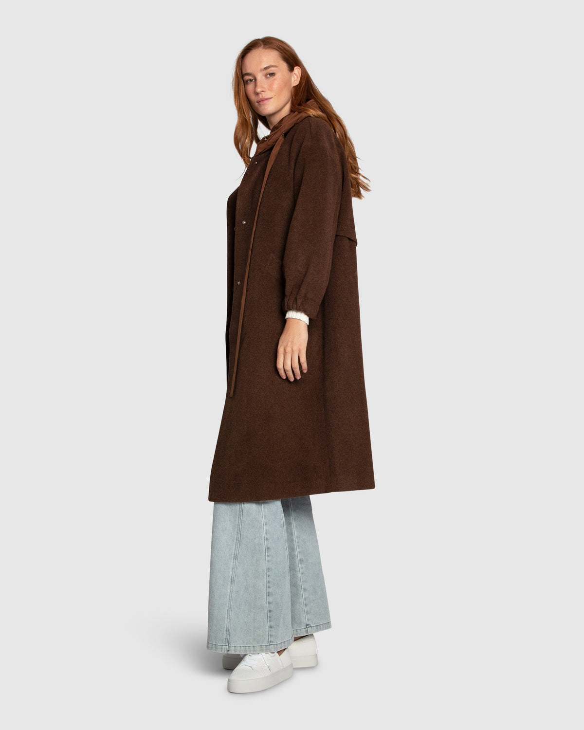 Fantasy Land Wool Blend Coat - Chocolate