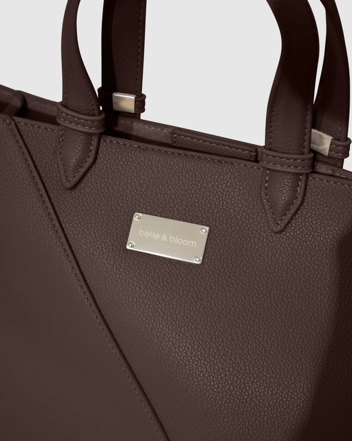 Chocolate Port Classic PU Bag with adjustable straps - alternate view