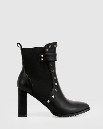 Fast Lane Studded Boot - Black