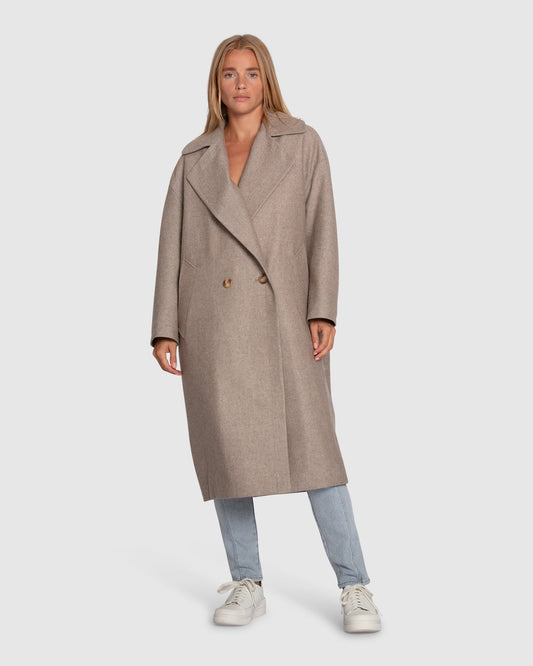Adventure Lifetime Wool Blend Coat - Mocha