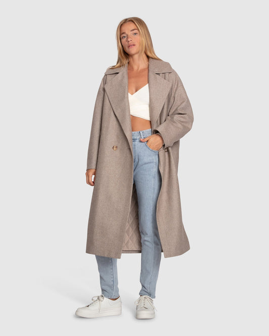 Adventure Lifetime Wool Blend Coat - Mocha