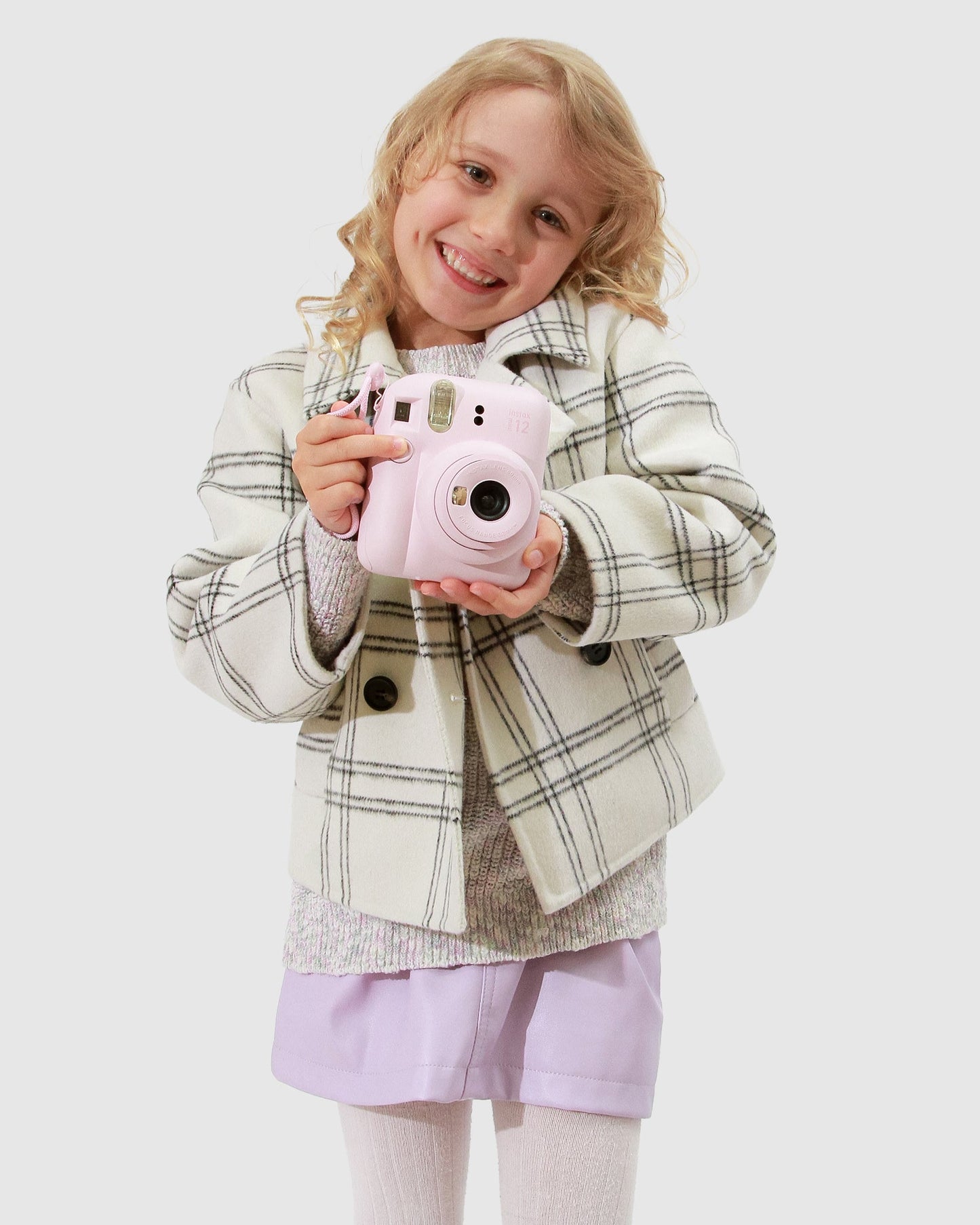 Adore You Wool Blend Peacoat - Cream Check