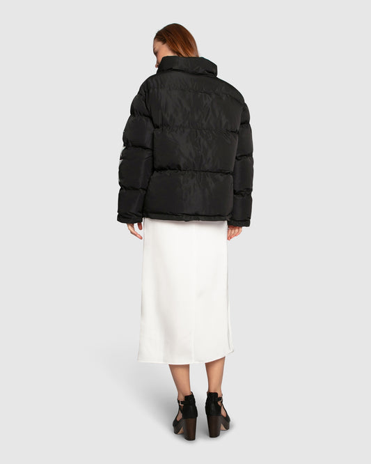 A Star Is Born Puffer Jacket - Black
