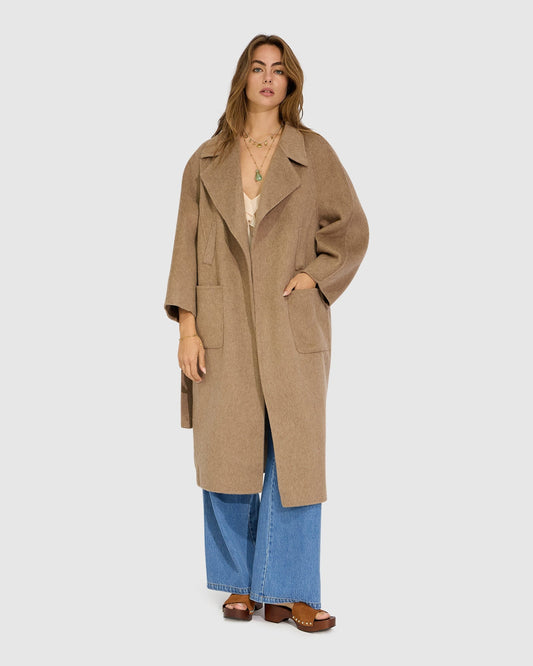 Big Girl Wool Blend Coat - Oat