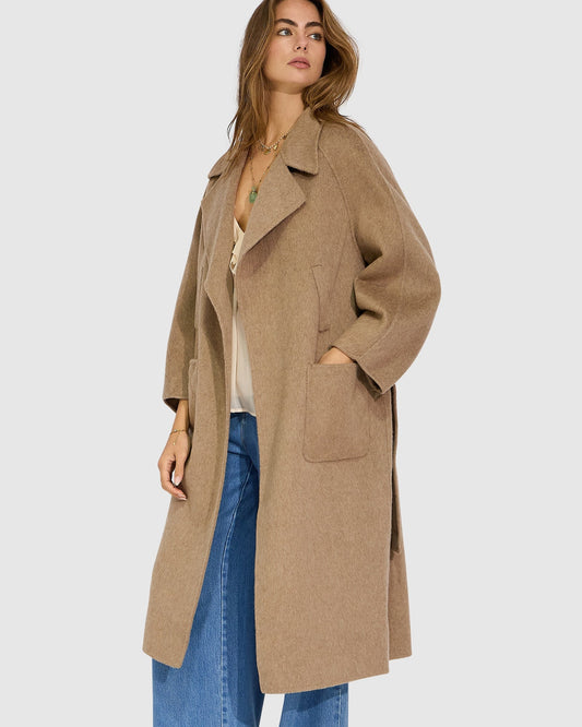 Big Girl Wool Blend Coat - Oat