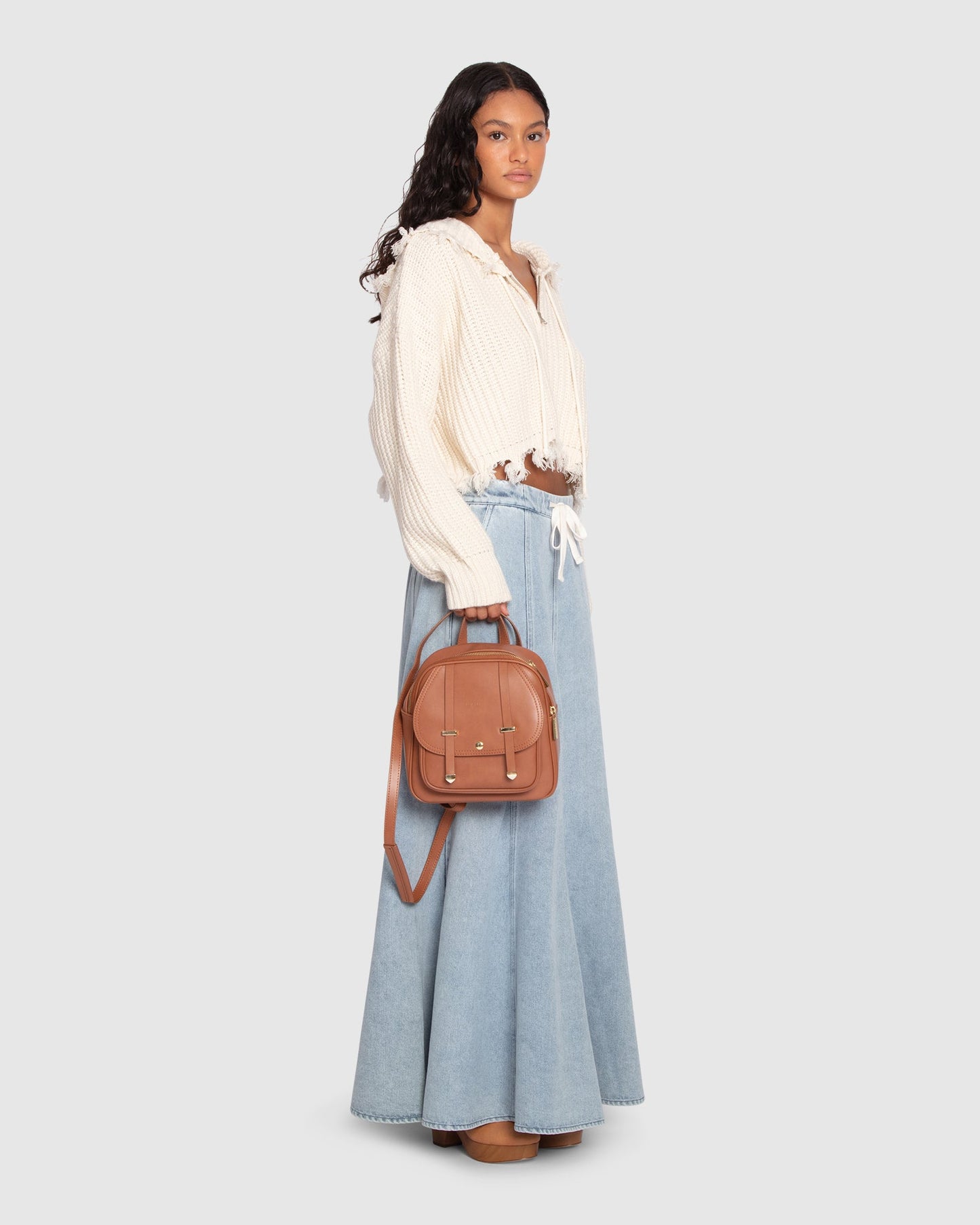 Bold Love Maxi Skirt - Stonewash