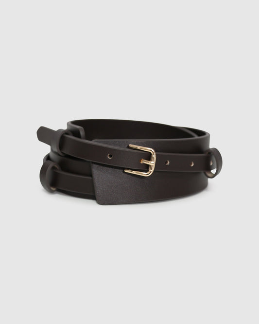 Chocolate Easy Together 2-in-1 Belt with 2-in-1 design with detachable slim belt layer - alternate view