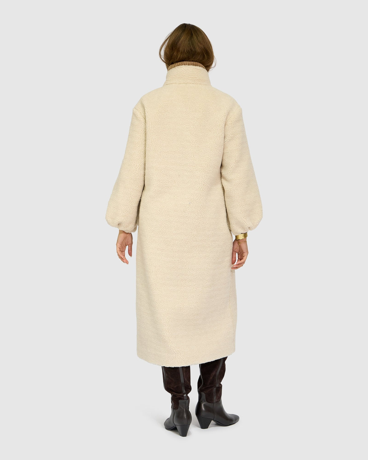Cozy Nights Boucle Coat - Beige