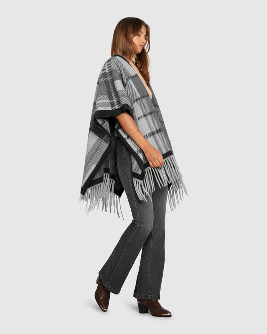 Black Worth The Wait Scarf with relaxed silhouette - alternate view