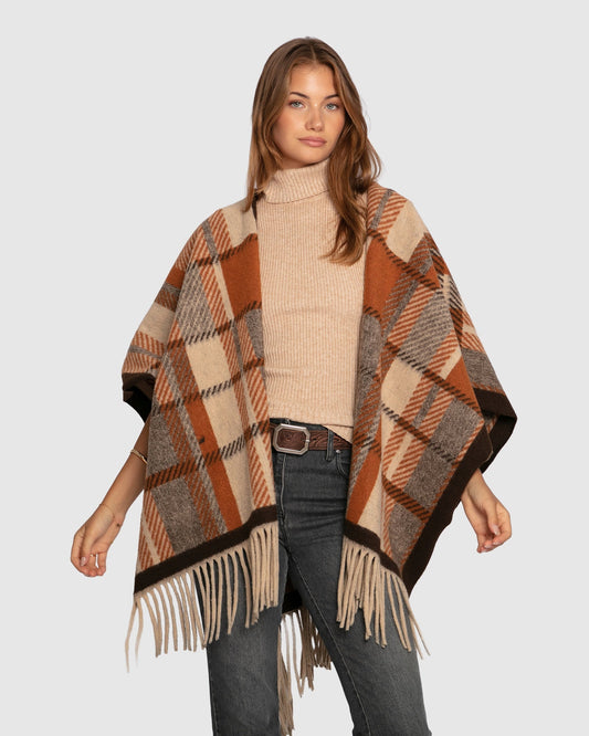 Caramel Worth The Wait Scarf with relaxed silhouette - alternate view