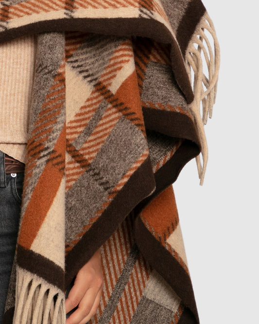 Caramel Worth The Wait Scarf with relaxed silhouette - alternate view