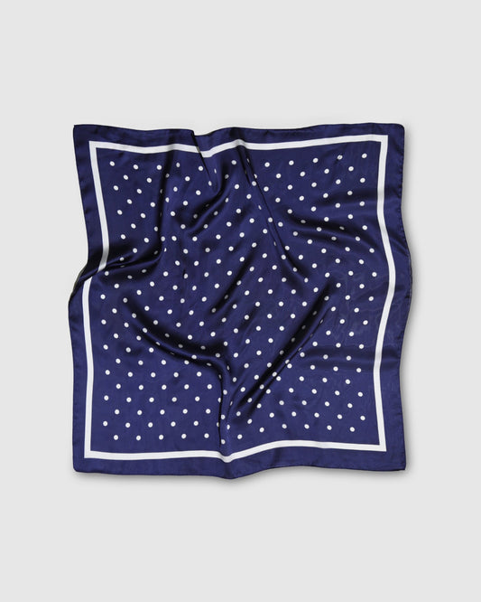 Navy Polka Dot Margot Fashion Scarf - alternate view