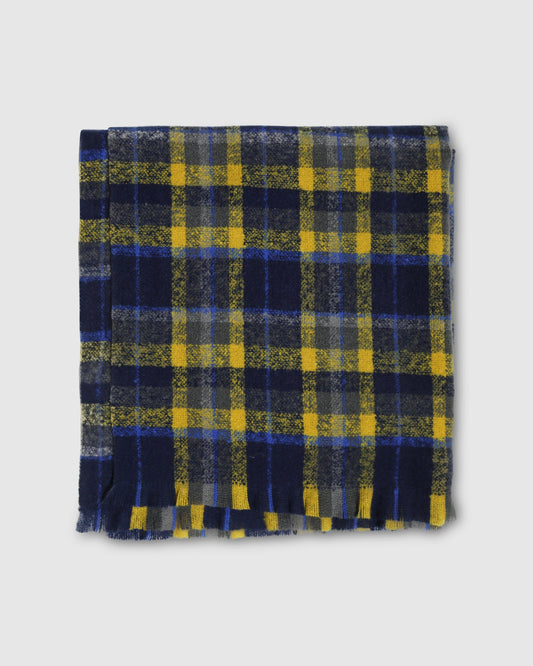Blue/Yellow Plaid Love Train Scarf - alternate view