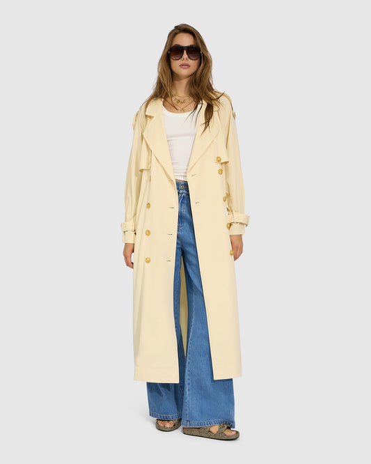 Butter Major Mood Soft Maxi Trench with double-breasted front - alternate view