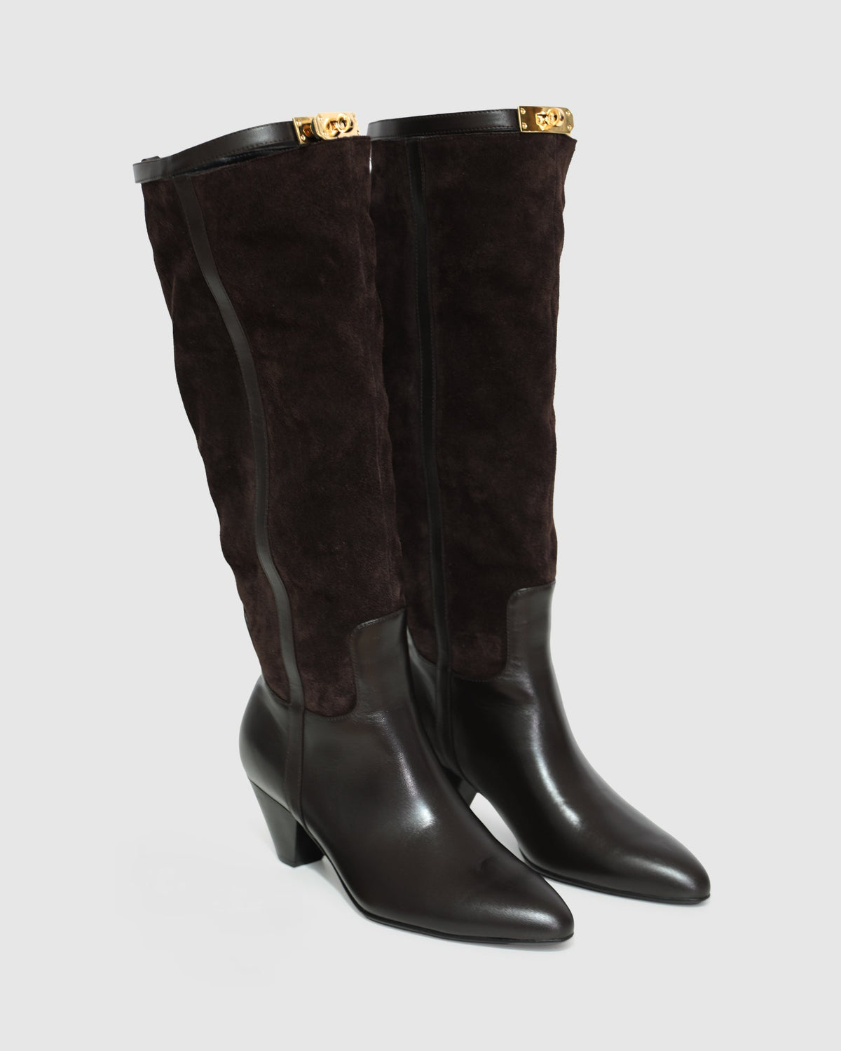 Chocolate Wild Thing Knee-High Boots with knee-high silhouette - alternate view
