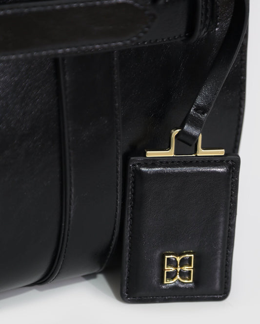 Black So What Tote Bag with structured rectangular silhouette - alternate view