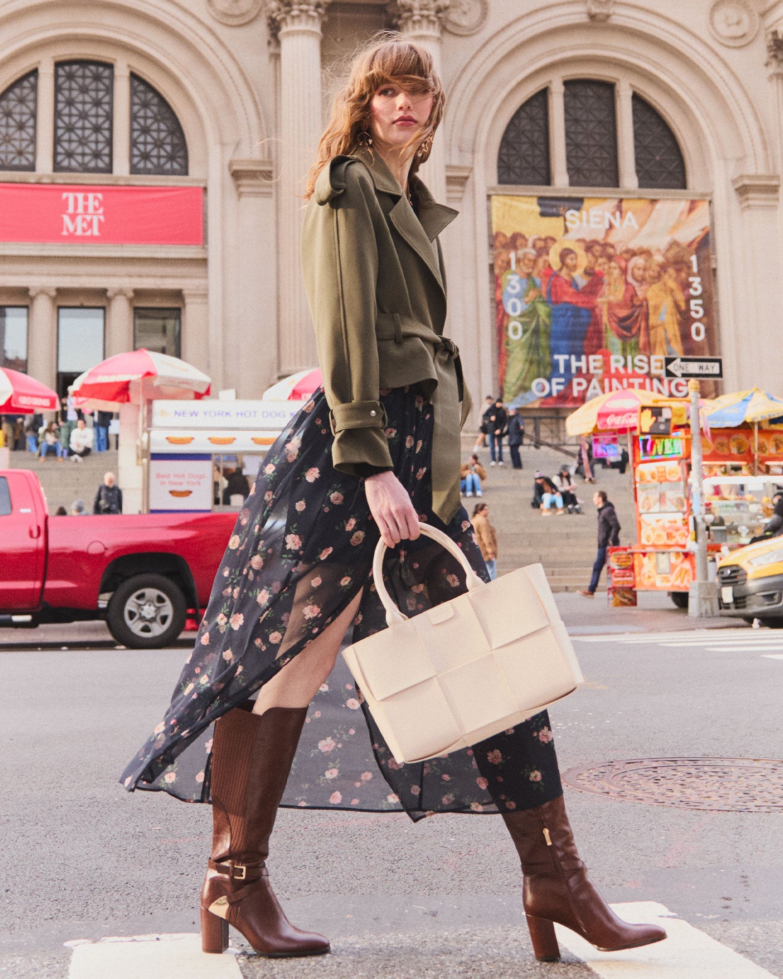 Breton Leather Knee High Boot - Brown