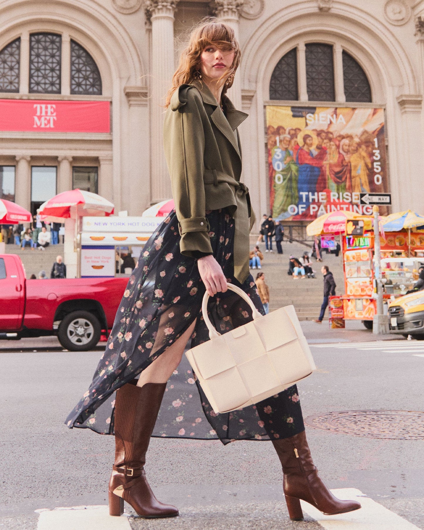 Breton Leather Knee High Boot - Brown
