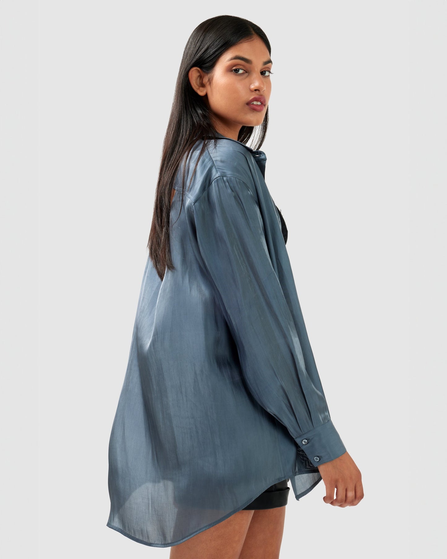 Back To You Iridescent Shirt - Slate