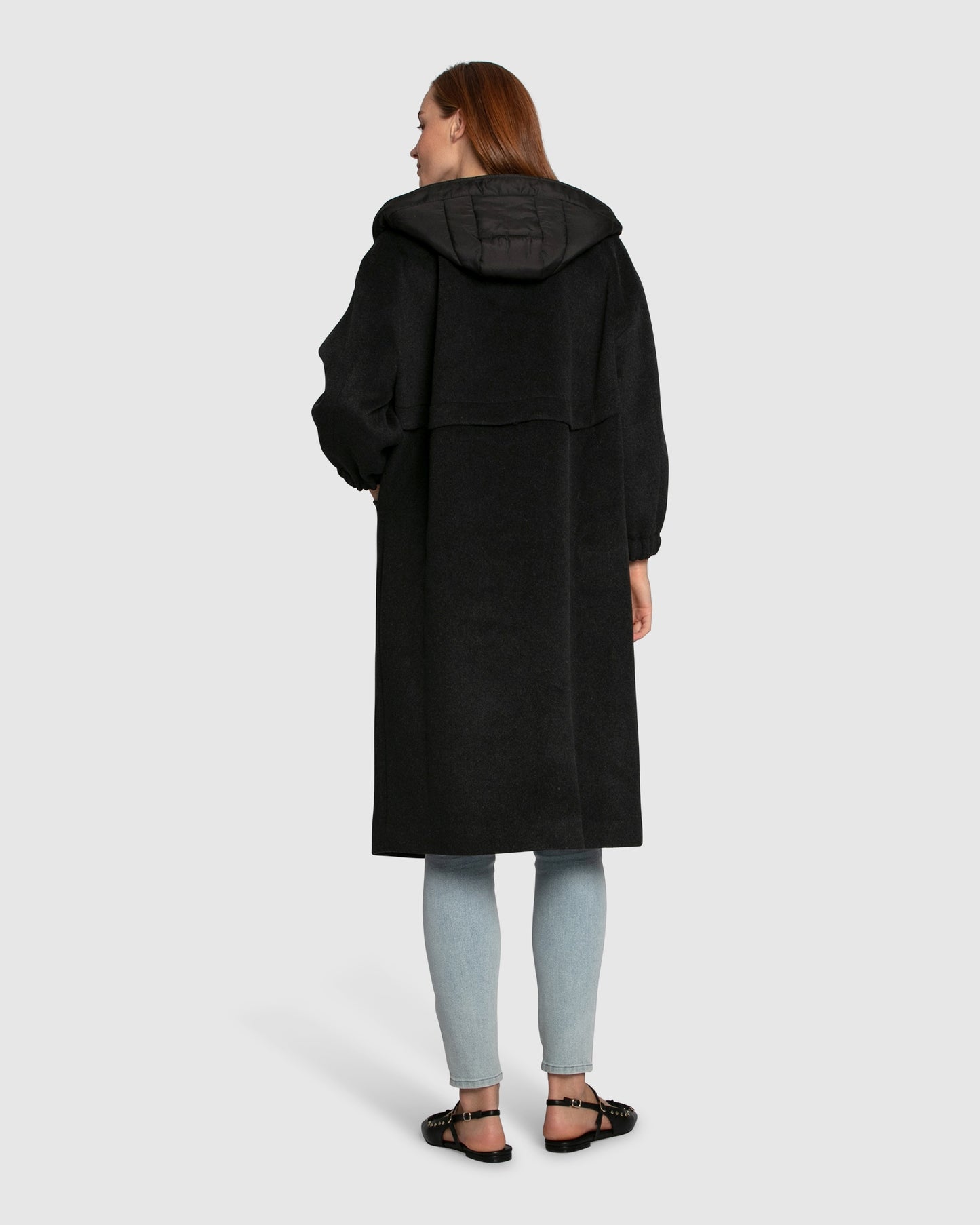 Fantasy Land Wool Blend Coat - Charcoal