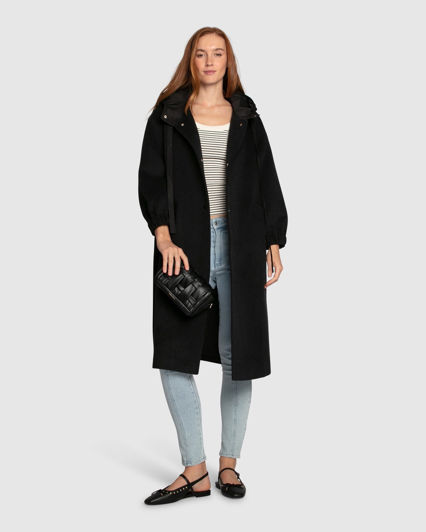Fantasy Land Wool Blend Coat - Charcoal