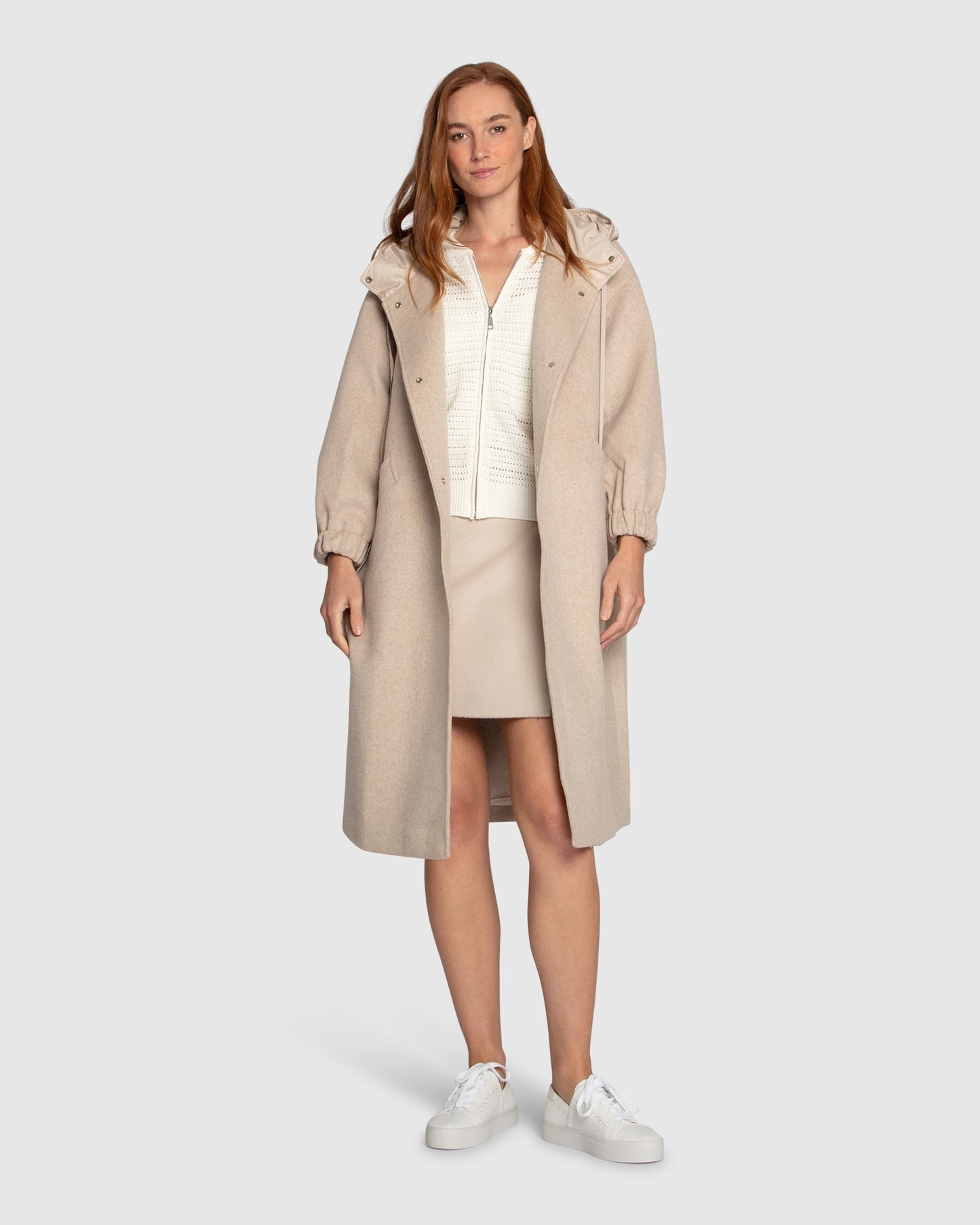 Fantasy Land Wool Blend Coat - Sand