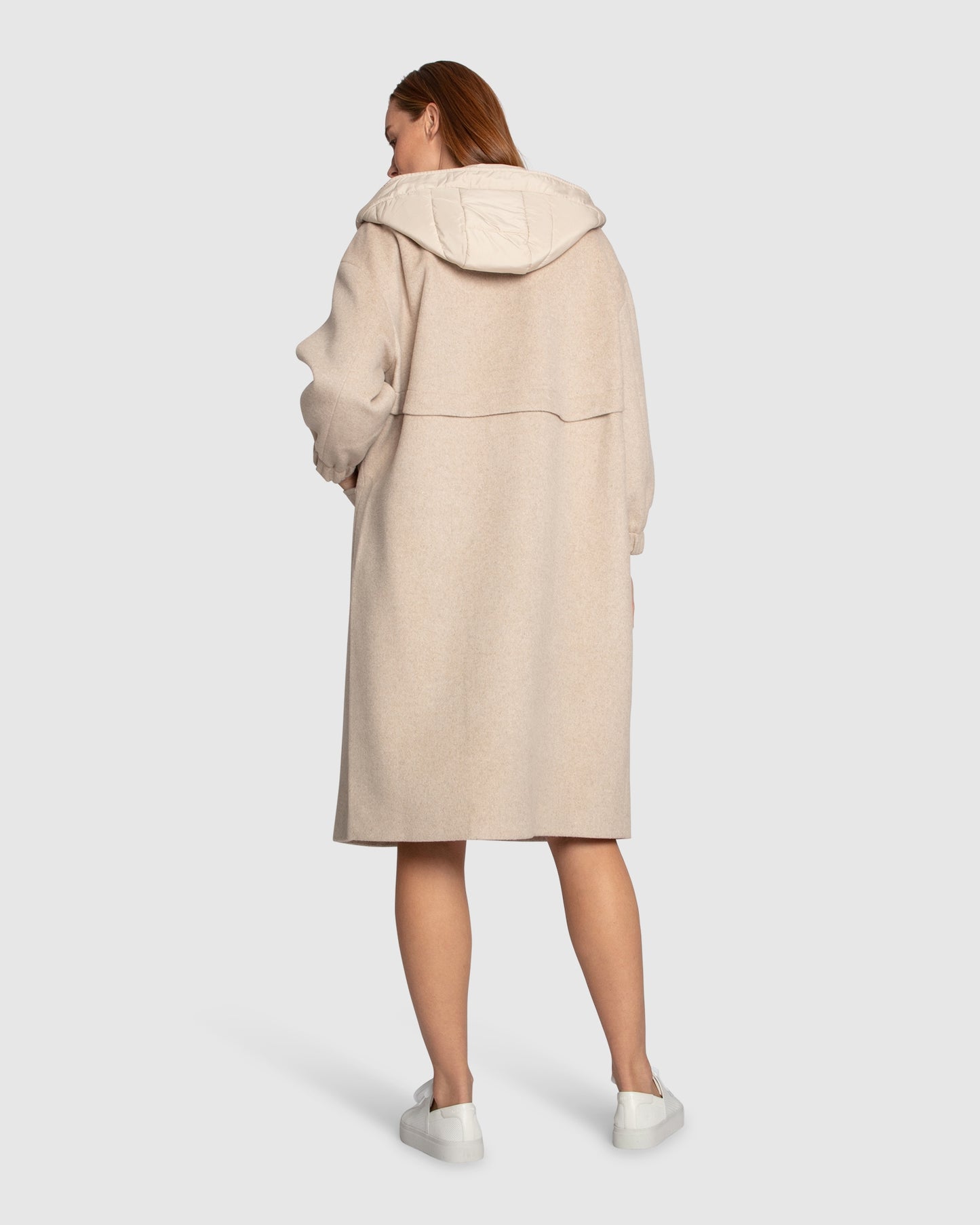 Fantasy Land Wool Blend Coat - Sand