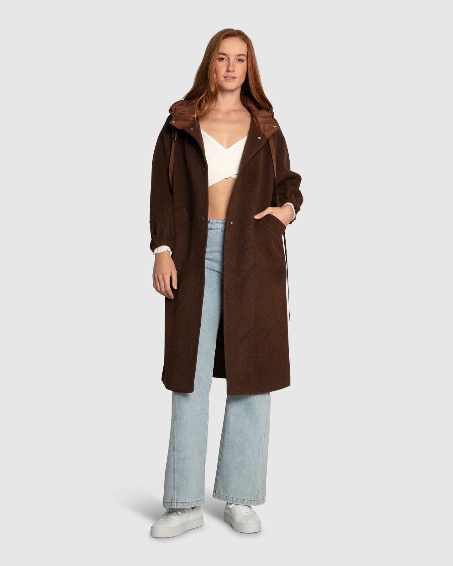 Fantasy Land Wool Blend Coat - Brown