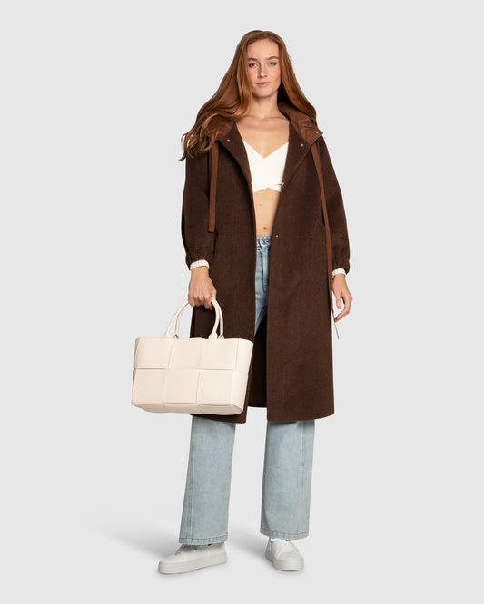 Fantasy Land Wool Blend Coat - Brown