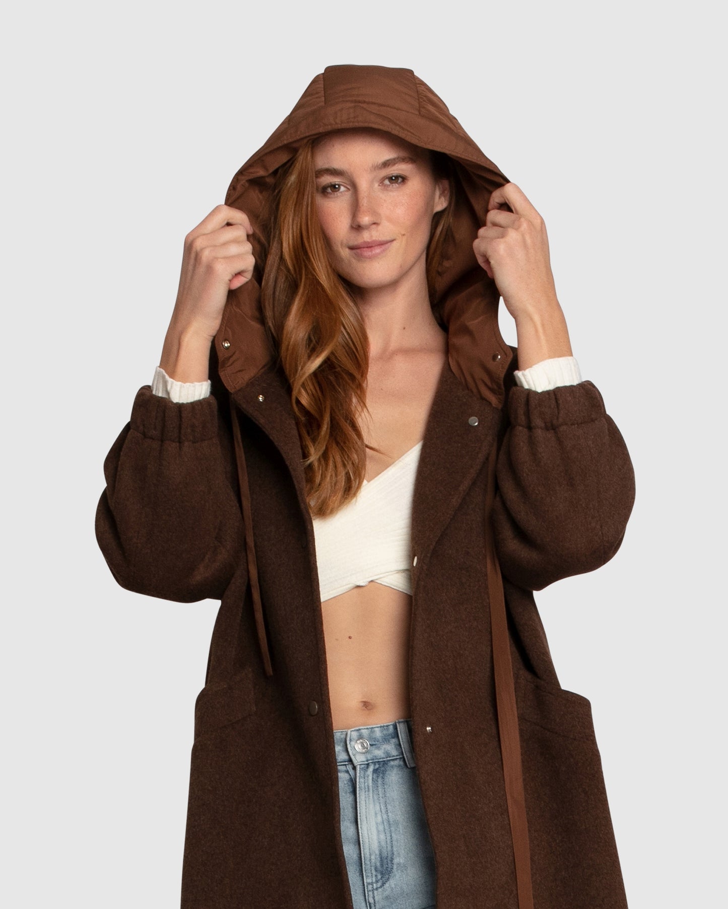 Fantasy Land Wool Blend Coat - Brown