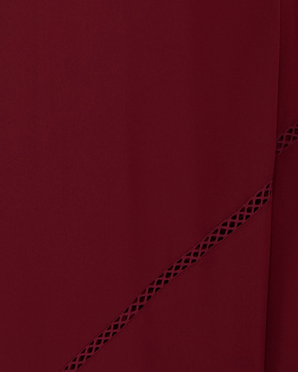 Burgundy In Your Dreams Maxi Dress with long balloon sleeve with elastic cuff - alternate view