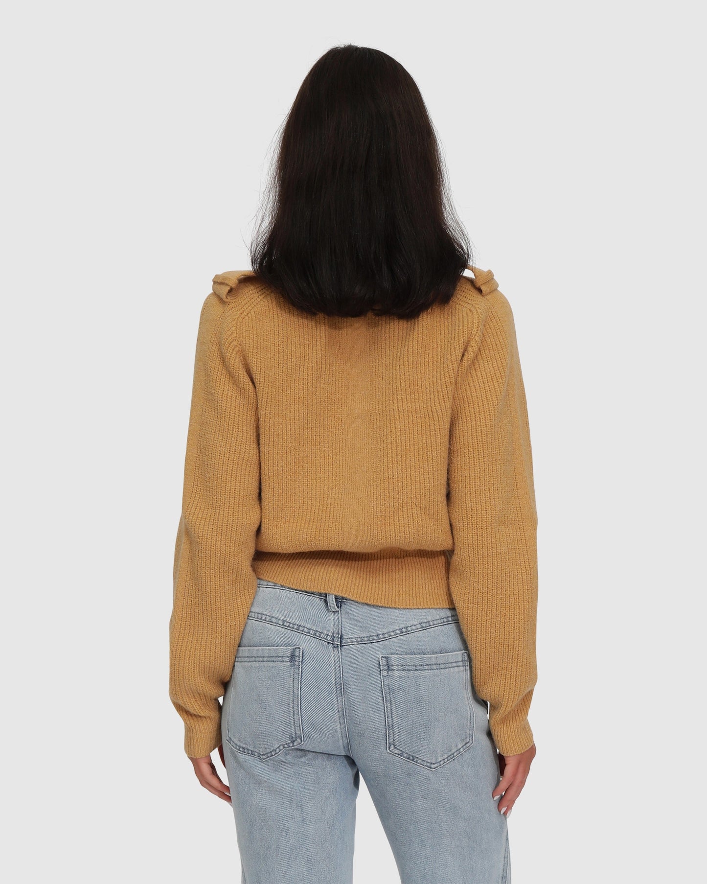 Lost & Found Knitted Sweater - Camel