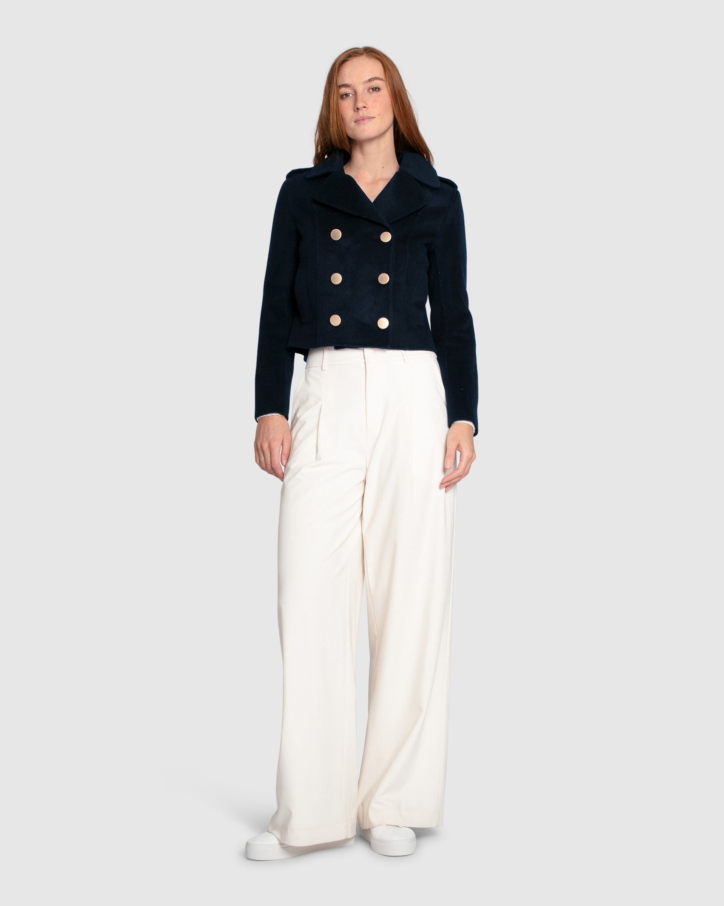 Love Me Now Wool Blend Coat - Navy