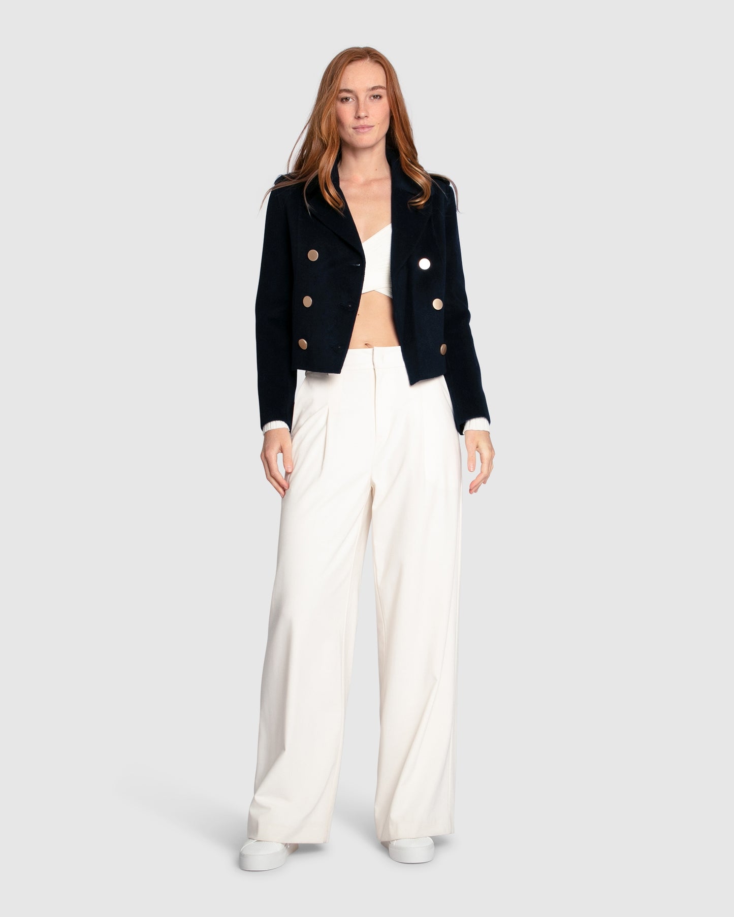 Love Me Now Wool Blend Coat - Navy