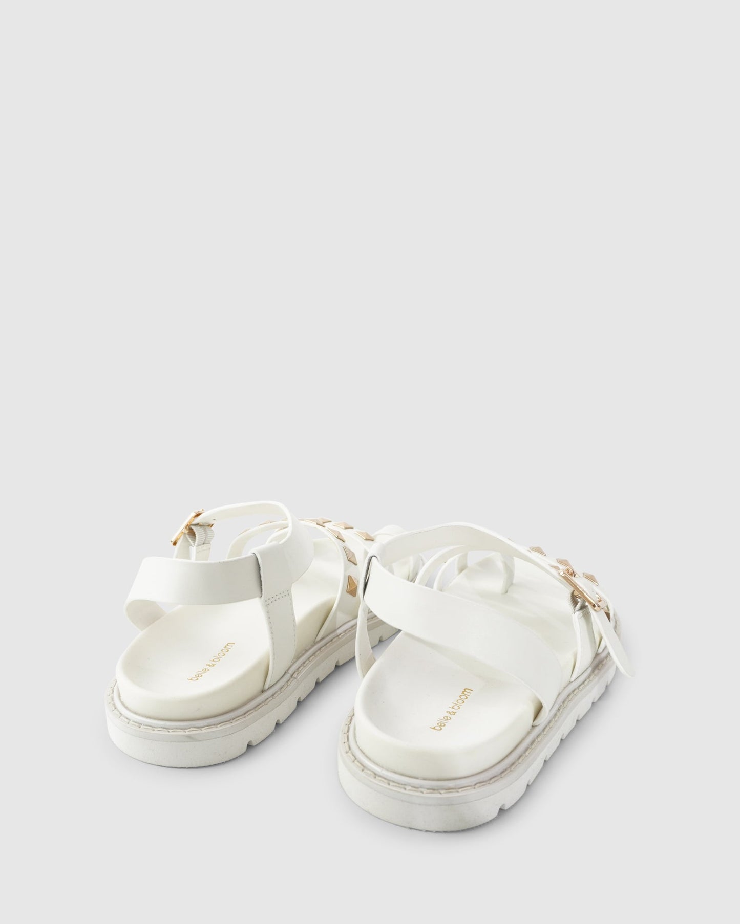 Morning Mood Chunky Stud Sandal - Cream