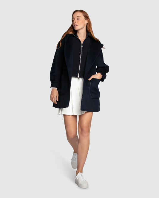 Next To You Coat Wool Blend - Navy