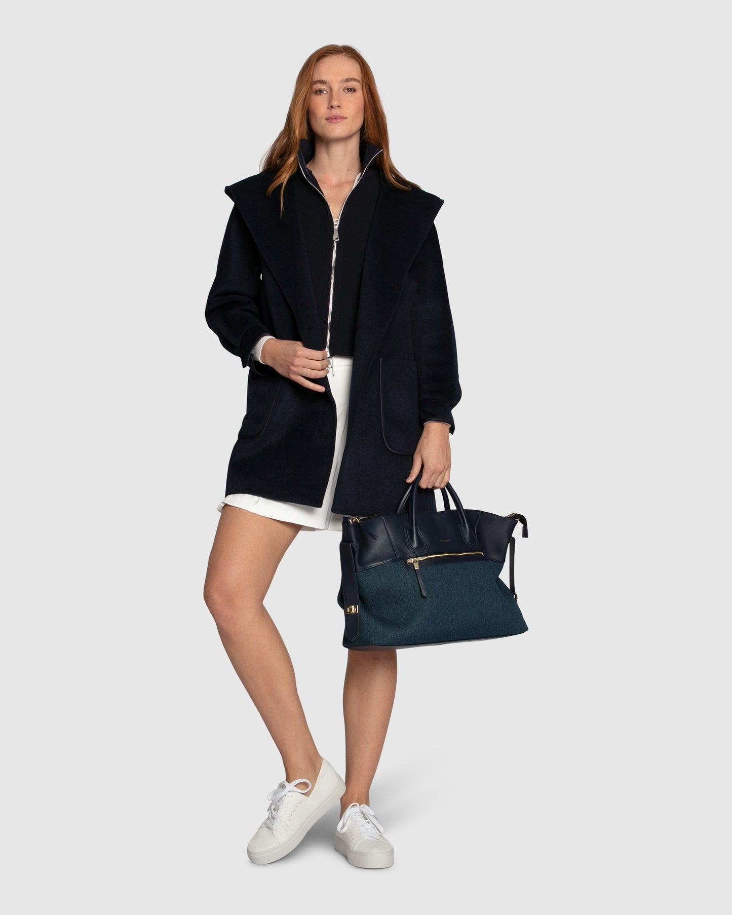 Next To You Coat Wool Blend - Navy