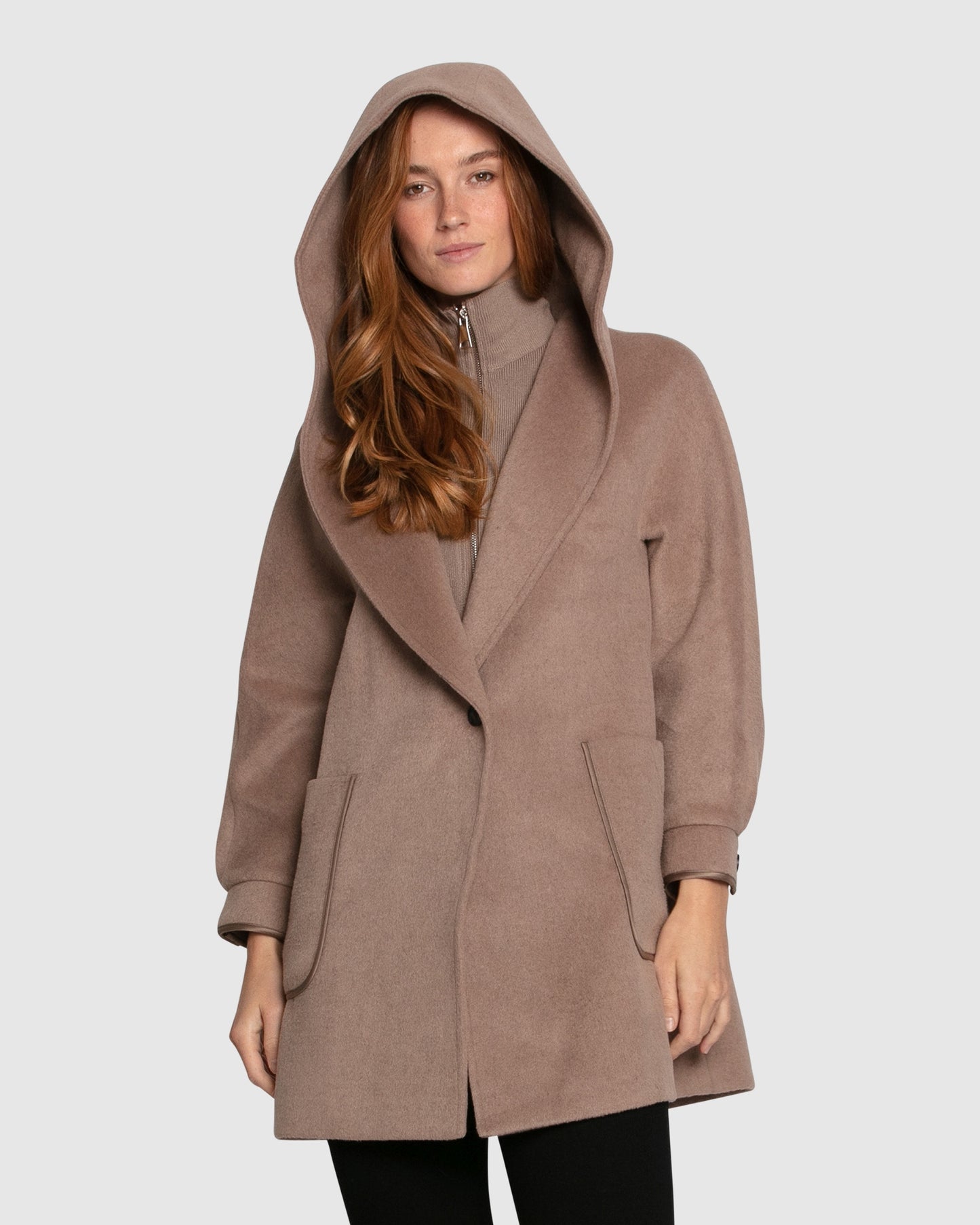 Next To You Wool Blend Coat - Brown