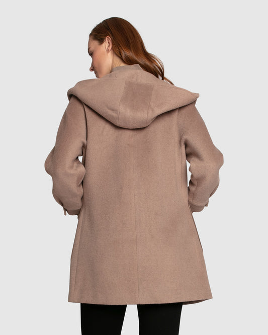 Next To You Wool Blend Coat - Brown