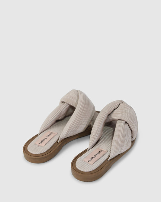 Stone Oblivion Slides with square toe silhouette - alternate view