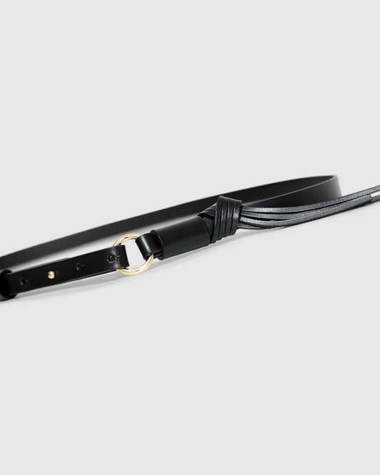 One To Beat Leather Belt - Black