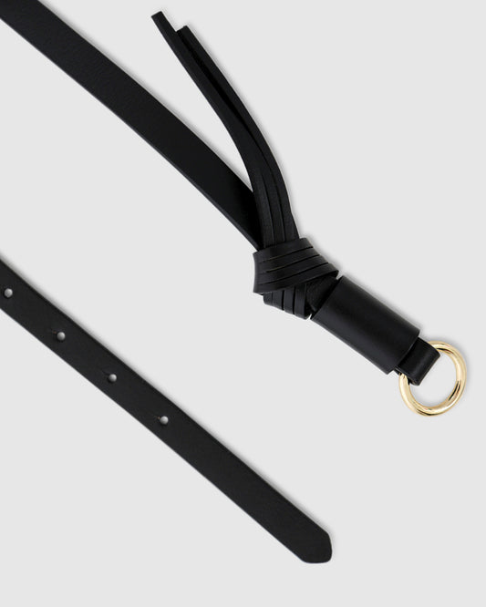 One To Beat Leather Belt - Black