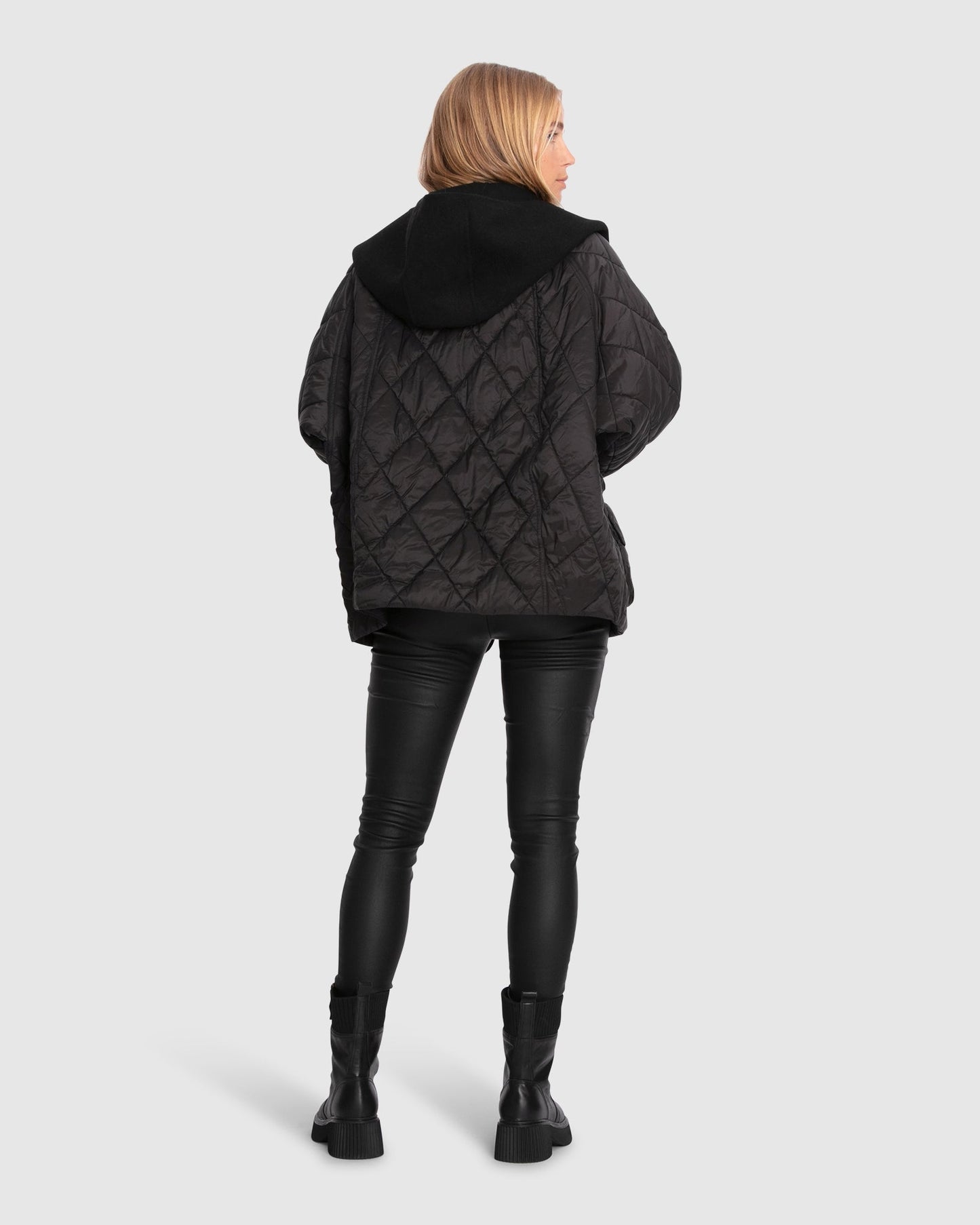 Only You Quilted Utility Jacket - Black