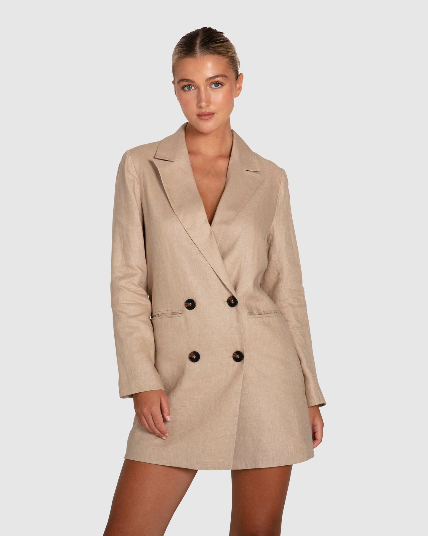 Princess Anna Blazer Dress - Sand