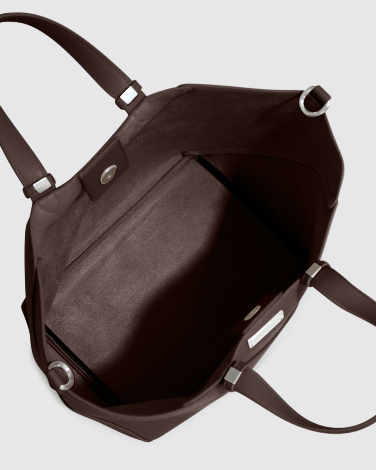 Chocolate Port Classic PU Bag with adjustable straps - alternate view