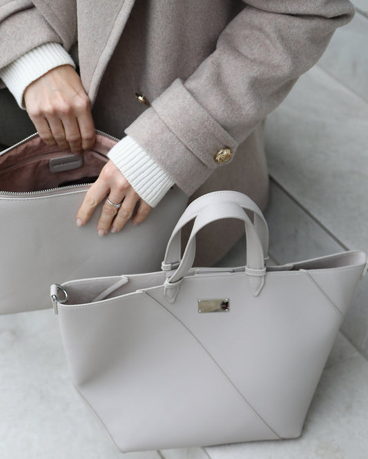 Milk Tea Port Classic PU Bag with top handle - alternate view