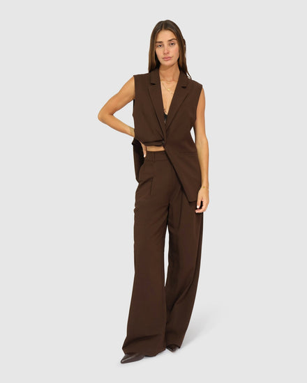 Ready for Your Love Wide Leg Pant - Chocolate