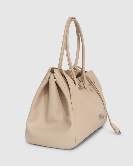 Rude Boy Leather Large Tote Bag - Tan