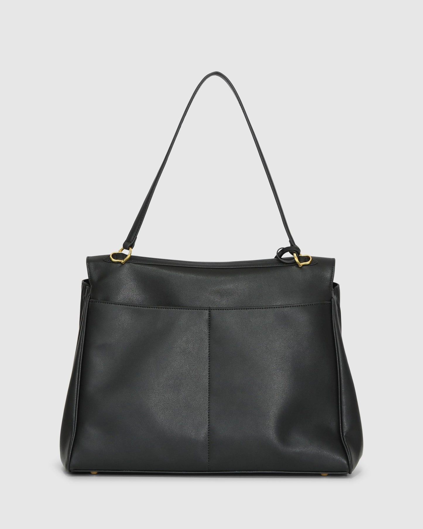 Skyfall Leather Shoulder Bag - Black